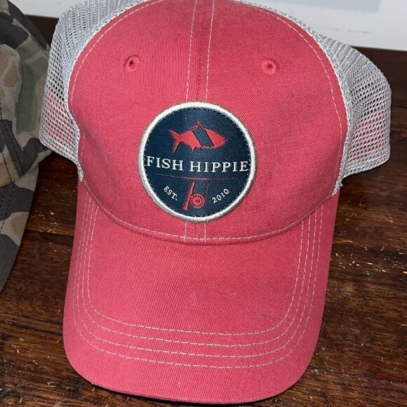 2-Be Hippy Fish Hippie Patch camo camouflage hunting hat Cap fly tying fishing - Picture 2 of 12